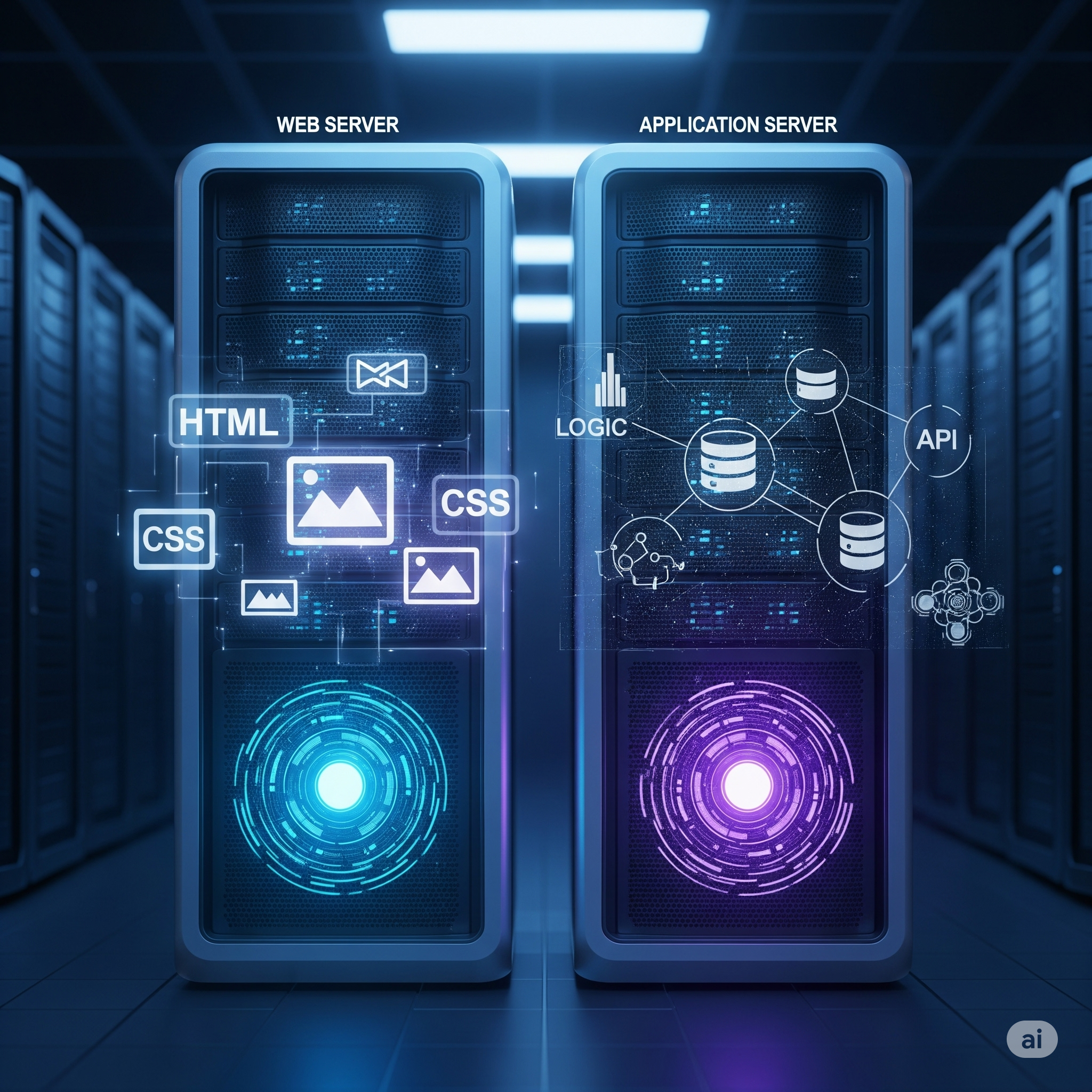 Web Servers vs Application Servers: O Choque de Gigantes por Trás da Web Moderna