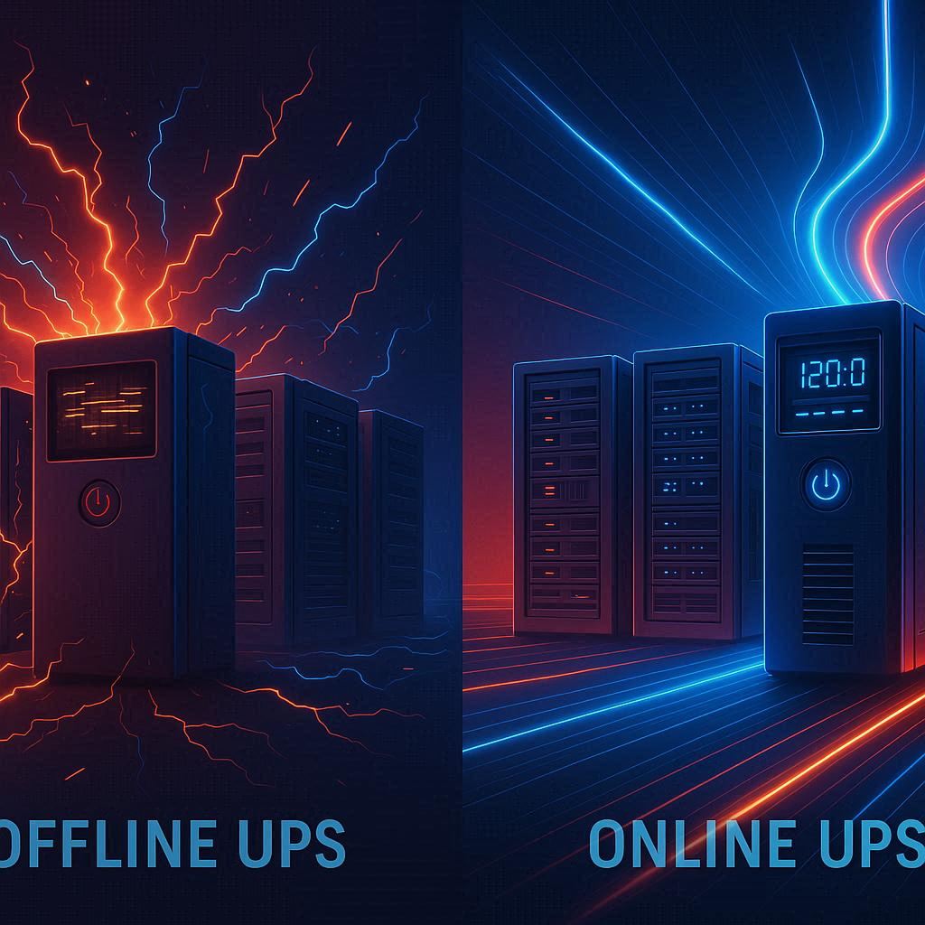 Online UPS vs Offline UPS: O Choque Revelador Que Pode Salvar os Seus Equipamentos