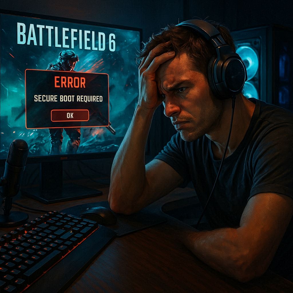 EA BLOQUEIA ACESSO AO BATTLEFIELD 6 SEM SECURE BOOT!